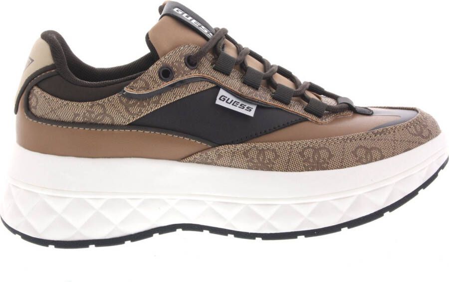 GUESS Dames Sneakers Kyrki Beige brown Bruin