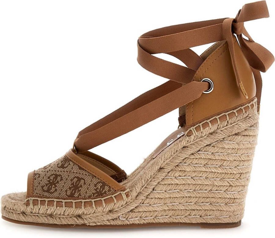 GUESS Diandra Dames Sandalen met Hak Beige Bruin