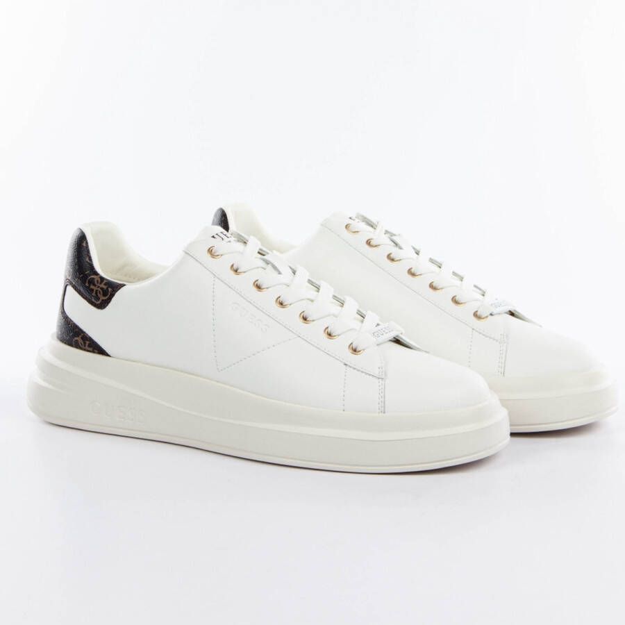 Guess Witte sportiee sneakers oor heren White Heren