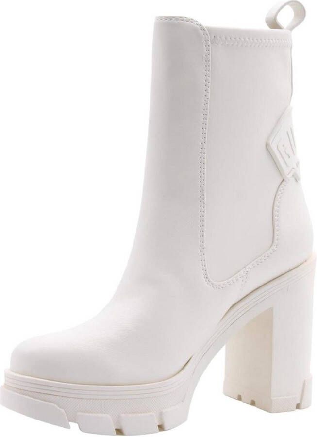 Guess Plateau laarzen Wit leer White Dames