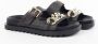 Guess Zwarte Slip-On Sandalen met Rubberen Zool Black Dames - Thumbnail 2