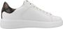 Guess Witte Leren Sneakers met Gouden Logo White Dames - Thumbnail 3