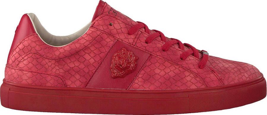 GUESS Heren Sneakers Luiss B Printed Eco Leather Rood