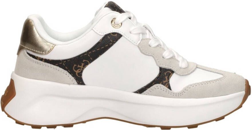 Guess Witte Sneakers Modern Klassiek Ontwerp Multicolor Dames