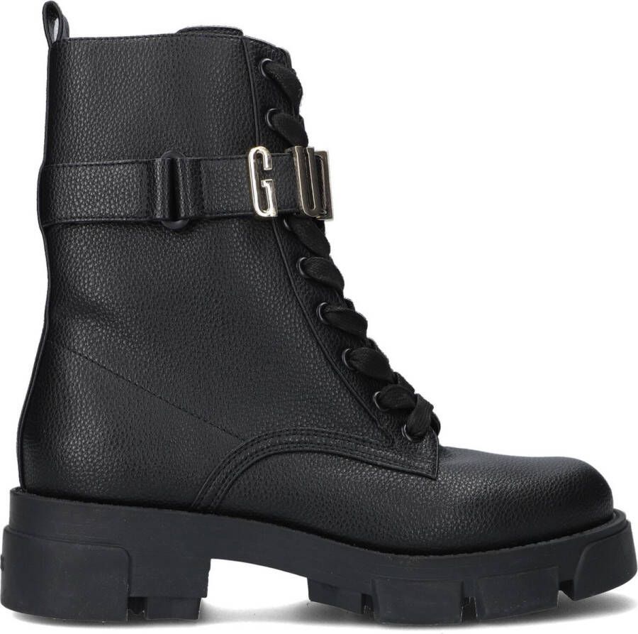 GUESS Madox Veterboots Laarzen Met Veters Dames Zwart