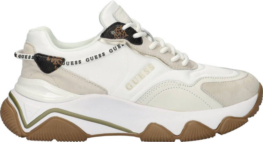 GUESS Micola dames sneaker Beige wit