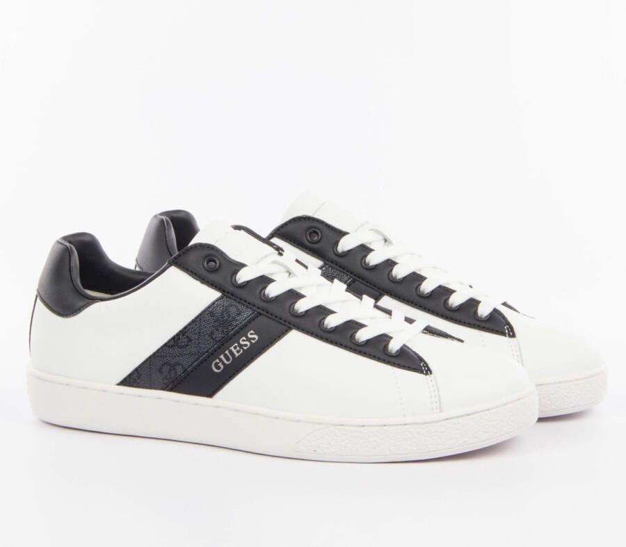 Guess Witte Leren Sneakers Nola II White Heren