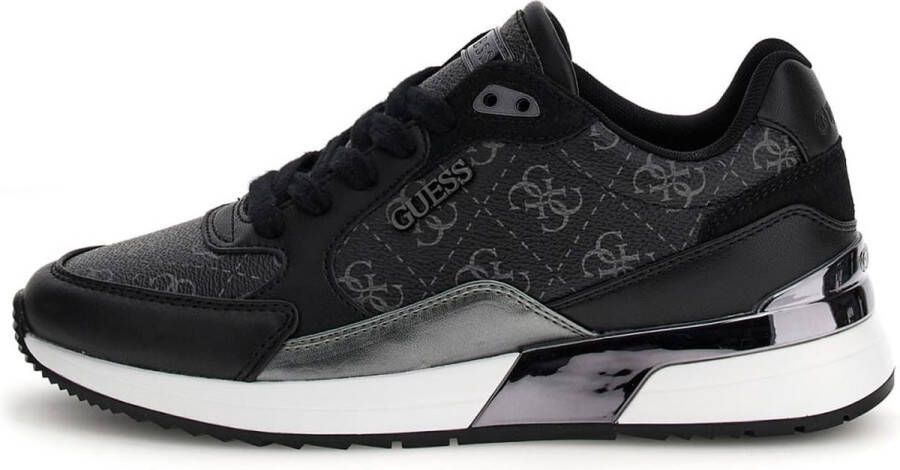 Guess Grijze Lage Top Sneakers Moxea12 Black Dames