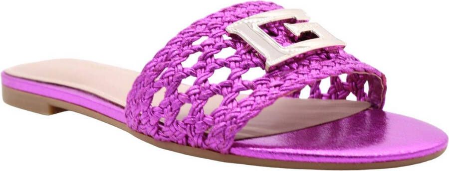 Guess Glamour Hoge Hak Sandalen Roze Dames - Foto 6