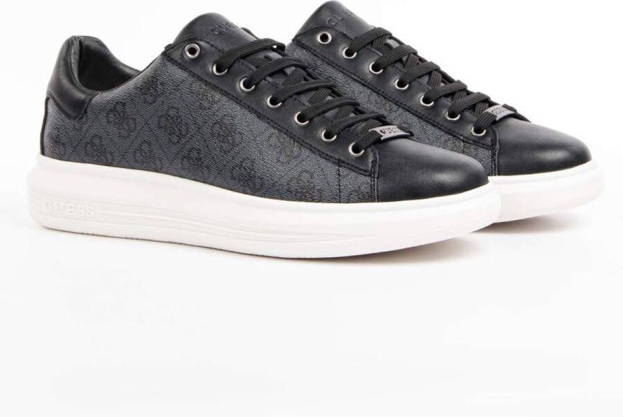 Guess Kolen Grijze Synthetische Sneakers voor Heren Black Heren