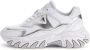 GUESS Nowah Dames Sneakers Hoog White Silver - Thumbnail 1