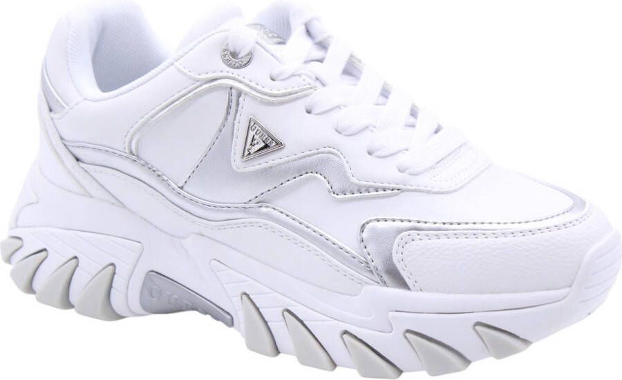 GUESS Nowah Dames Sneakers Hoog White Silver