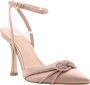 Guess Satijnen Sandalen met Enkelbandje Beige Dames - Thumbnail 1