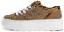 GUESS Queeny Dames Sneakers Laag Beige - Thumbnail 2