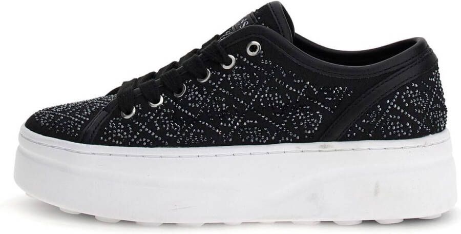 Guess Zwarte Queeny Lage Sneakers Black Dames