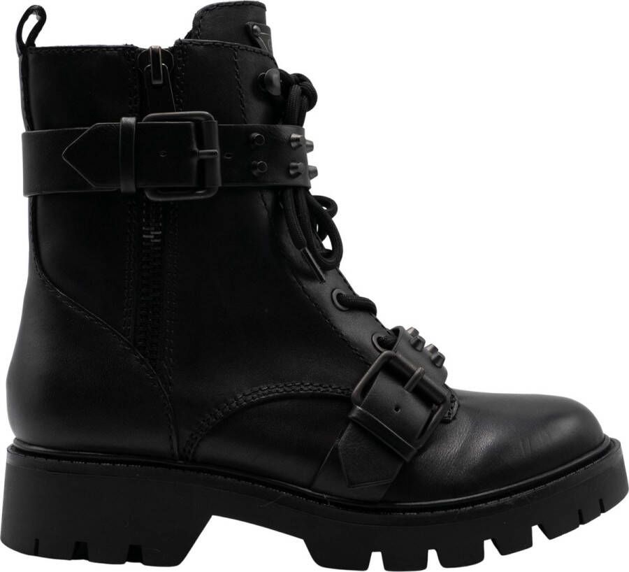 Guess Rodeta biker boot met leren details en studs