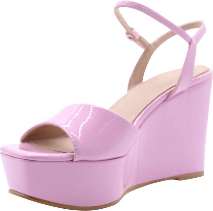 Guess Stijlvolle Ferguson Wedges Pink Dames