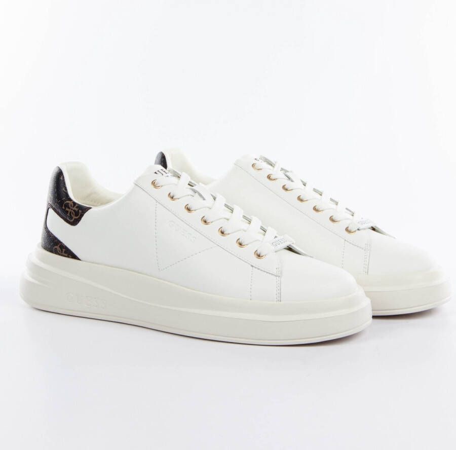 Guess Witte sportiee sneakers oor heren White Heren