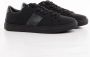 Guess Zip logo sneakers in PU-leer Black Heren - Thumbnail 1