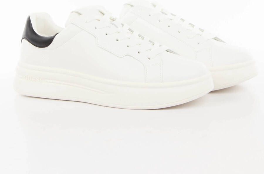 Guess Witte sportieve leren sneakers White Heren