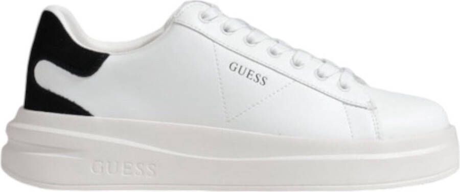 Guess Leren Sneakers Elbina voor Vrouwen White Dames