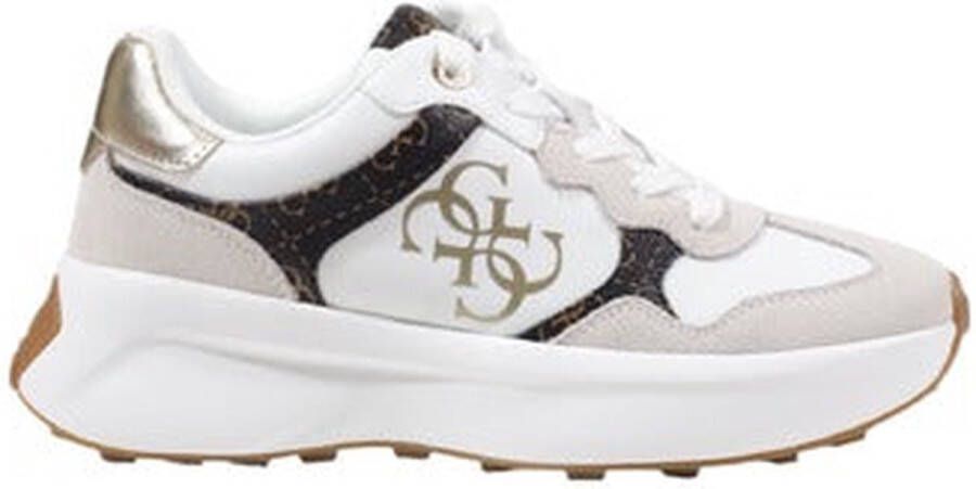 Guess Witte Sneakers Modern Klassiek Ontwerp Multicolor Dames