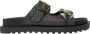 Guess Zwarte Slip-On Sandalen met Rubberen Zool Black Dames - Thumbnail 11