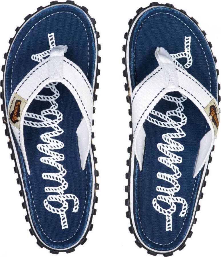 Gumbies Teenslippers Dames Rope Nautical Blauw wit