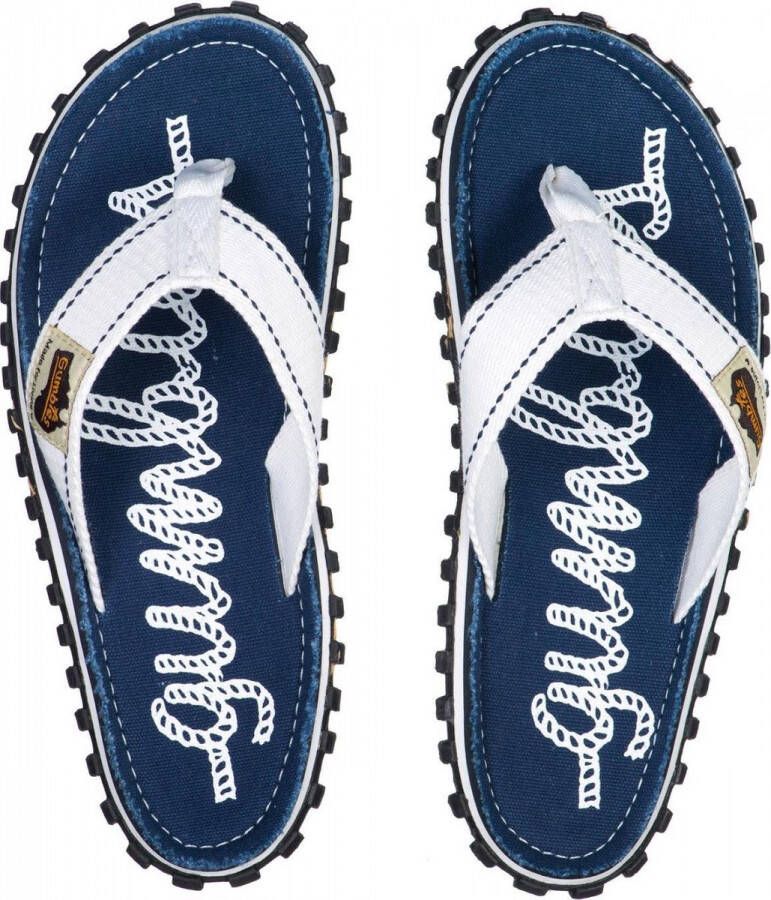 Gumbies Teenslippers Dames Rope Nautical Blauw wit