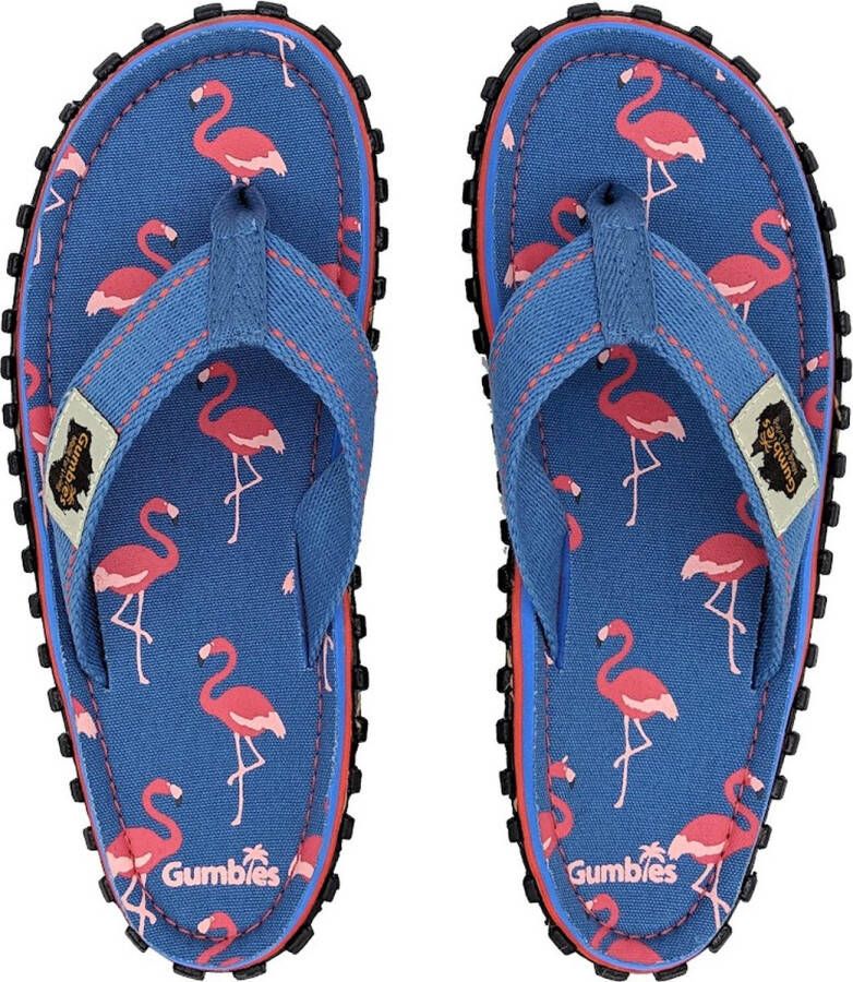 Gumbies Teenslippers | Unisex | Flamingo | Blauw Rood - Foto 1