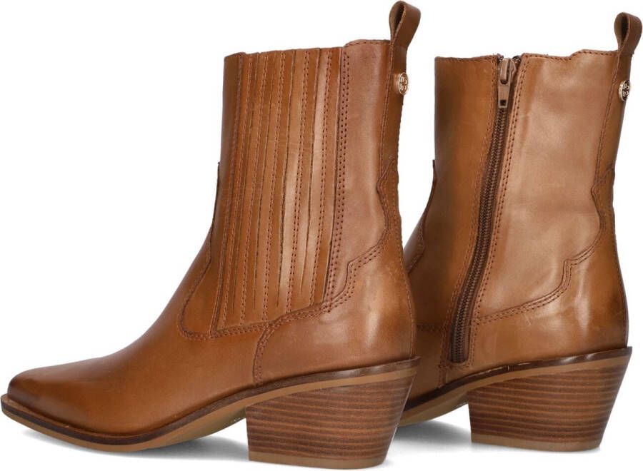 Haboob Cowboy Laarzen Dames Leer Cognac Brown Dames