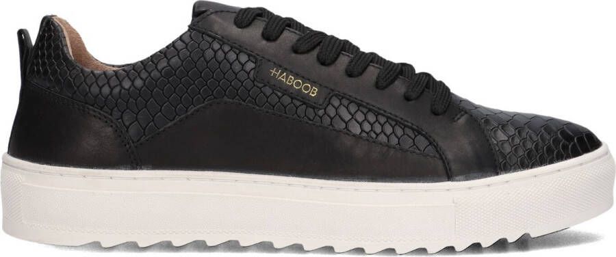 Haboob Lewis Sneakers Leer Heren Zwart