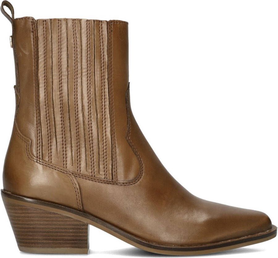 Haboob Lplexxhm Enkellaarsjes Enkelboots met rits Dames Cognac