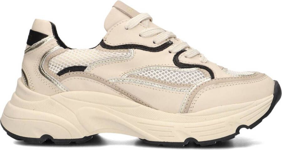 HABOOB Lage Sneakers Dames Tiki Maat: 39 Materiaal: Leer Kleur: Beige