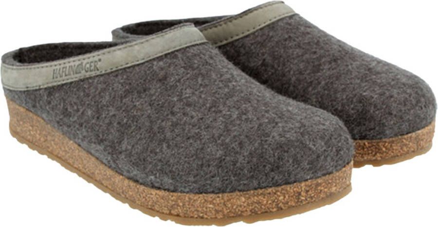 Haflinger Grizzly Torben Antraciet Pantoffel S1