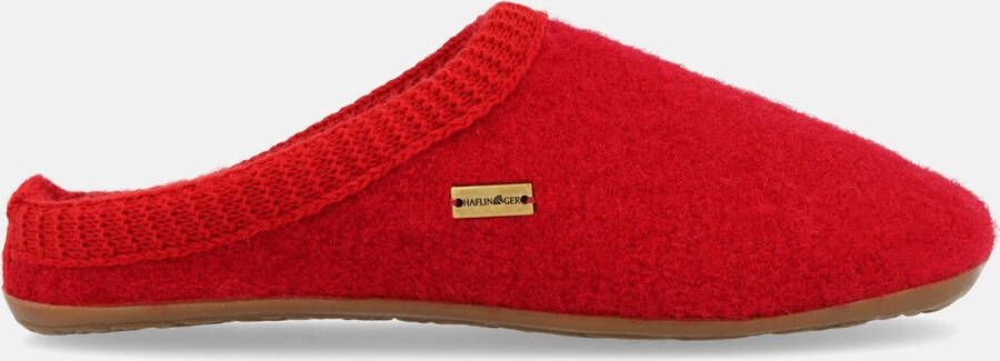 Haflinger Everest Classic Pantoffels kleur Rood 100% wolvilt - Foto 1