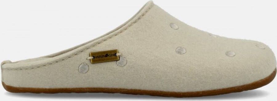 Haflinger Everest Noblesse Pantoffels kleur Beige 100% wolvilt