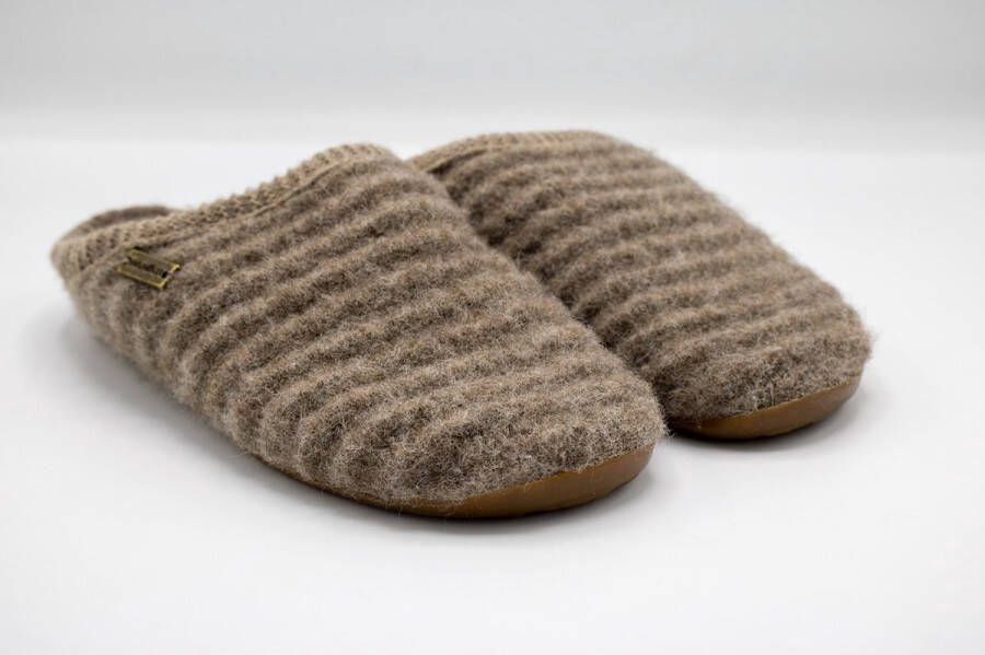 Haflinger Everest Raupe Pantoffels Kleur Beigemeliert