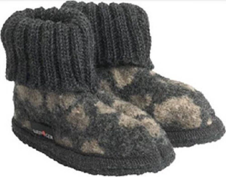 Haflinger Leopard Sokpantoffel Garphit 32 Vilt Kinderpantoffel Panterprint warm om de enkels - Foto 1