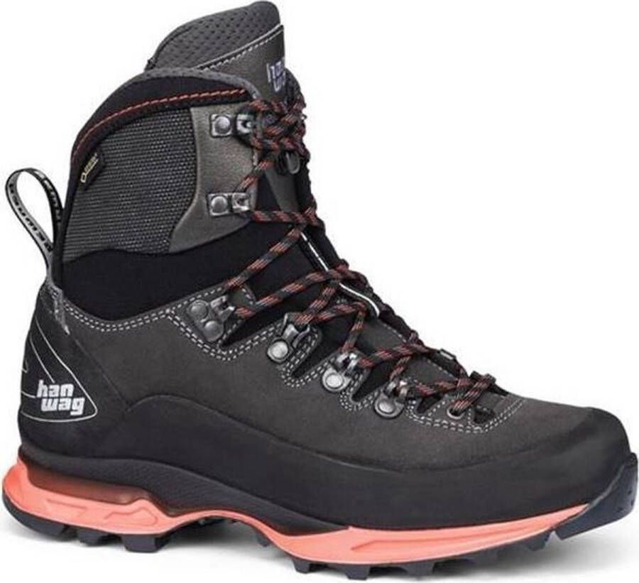 Hanwag Alverstone Lady GTX Bergschoenen Dames Donkergrijs Zalmroze