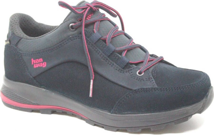 Hanwag BANKS LOW GTX LADY 203501 007522 Blauw combi kleurige lage dames wandelschoen A-categorie