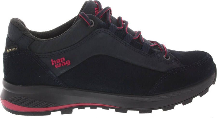 Hanwag BANKS LOW GTX LADY 203501 007522 Blauw combi kleurige lage dames wandelschoen A-categorie