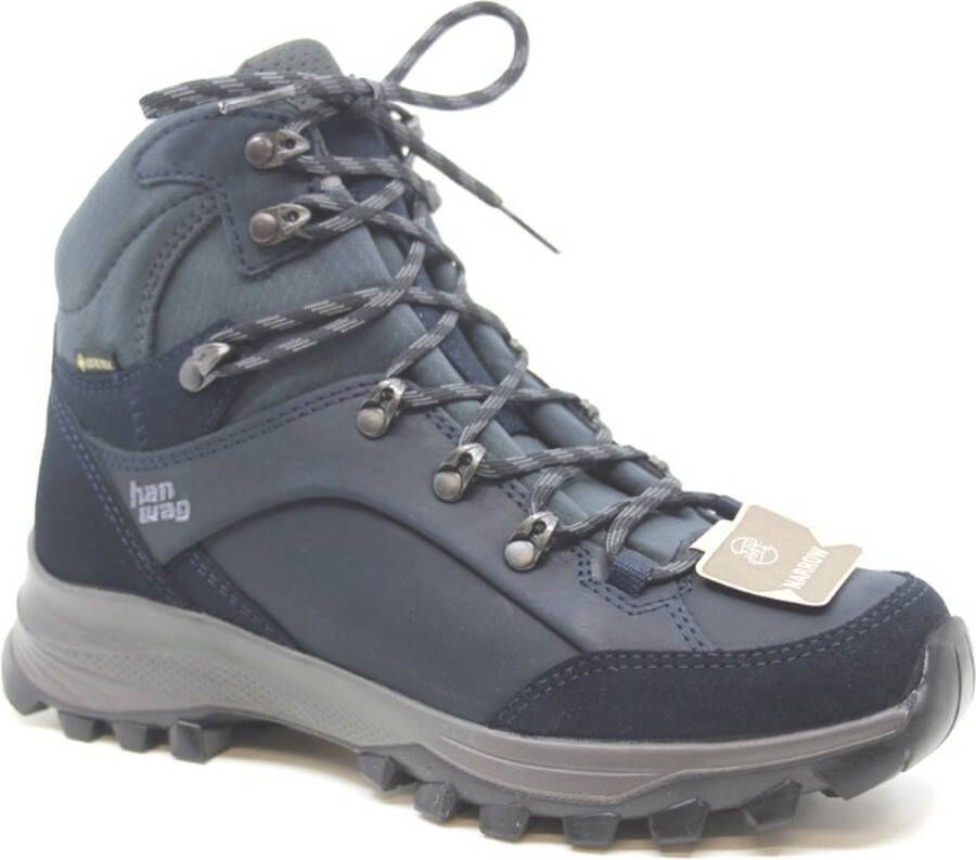 Hanwag Banks Narrow GTX 007064 navy_asphalt Schoenen Wandelschoenen Halfhoge schoenen