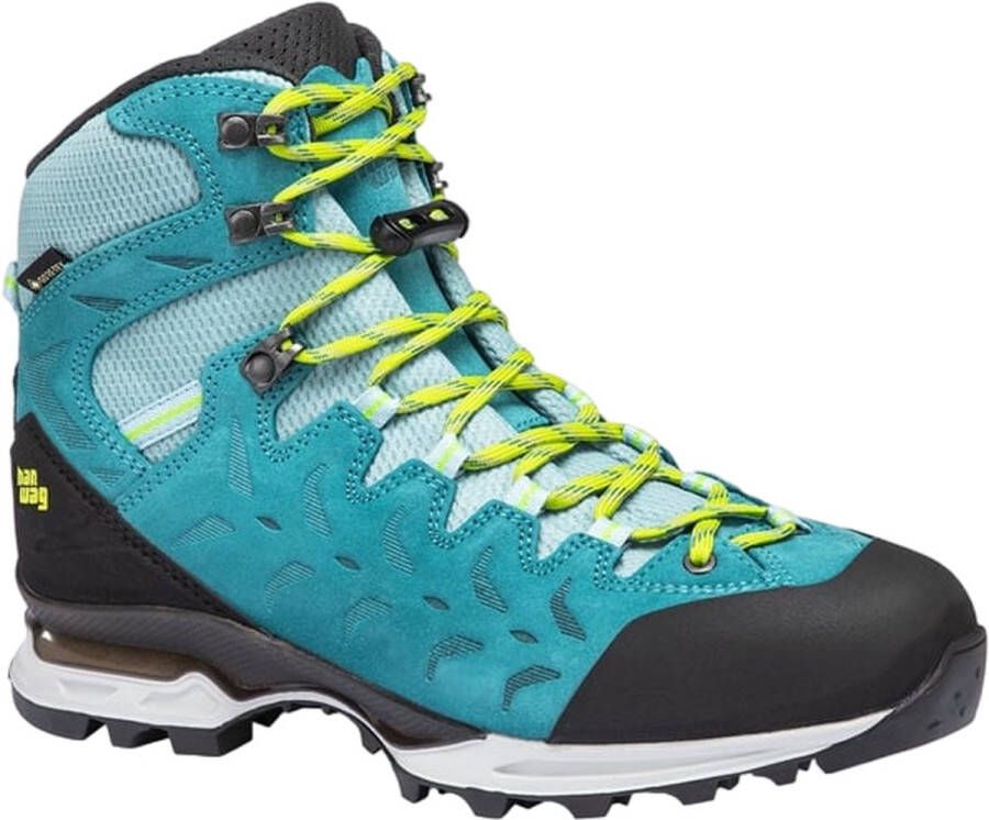 Hanwag Makra Trek Lady GTX Deze wandelschoenen van zijn waterdicht dankzij het Gore-Tex materiaal. De schoenen bieden veel grip en stabiliteit voor o.a. bergachtige gebieden. Makra Trek Lady GTX Nubuck materi