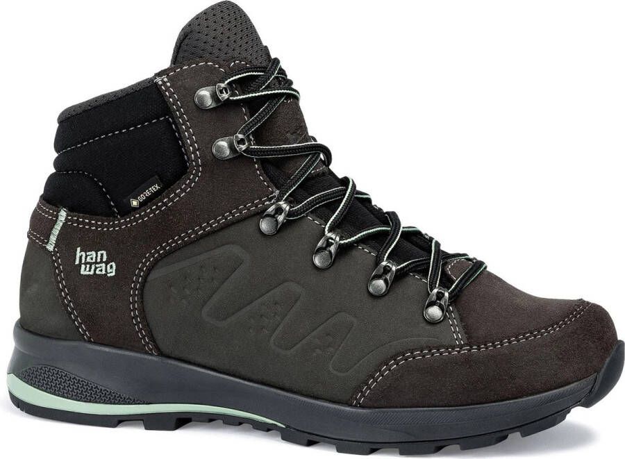 Hanwag Torsby Lady GTX Wandelschoen Dames leren mid wandelschoenen Asphalt Mint