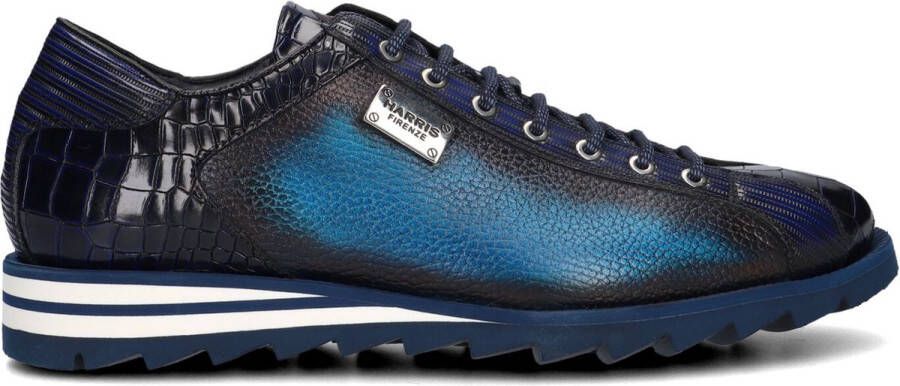 HARRIS Lage Sneakers Heren 2817 Maat: 42 5 Materiaal: Leer Kleur: Blauw