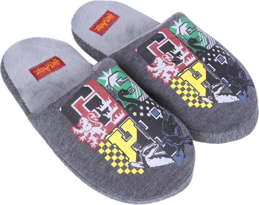 Harry Potter Donkergrijze warme pantoffels pantoffels met de logo's 29 EU - Foto 1