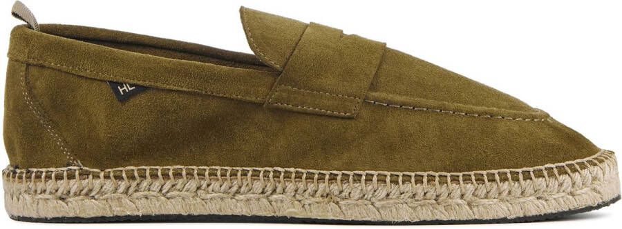 HARRYS OF LONDON Espadrilles Heren Riviera Maat: 43 Materiaal: Suède Kleur: Groen