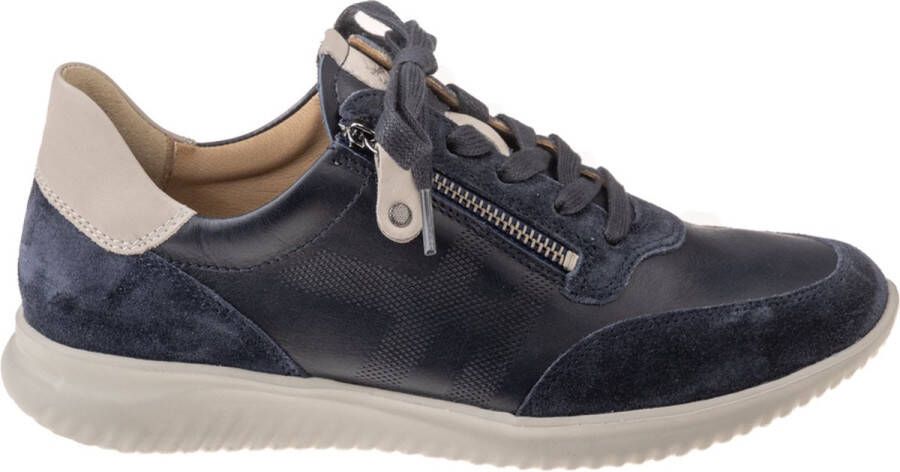 Hartjes 162.1138 blauwe sneaker met veters en rits