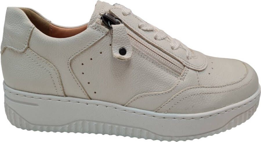 Hartjes 162.1952 10 02.00 Witte sneaker wijdte H Dames Sneakers Wit